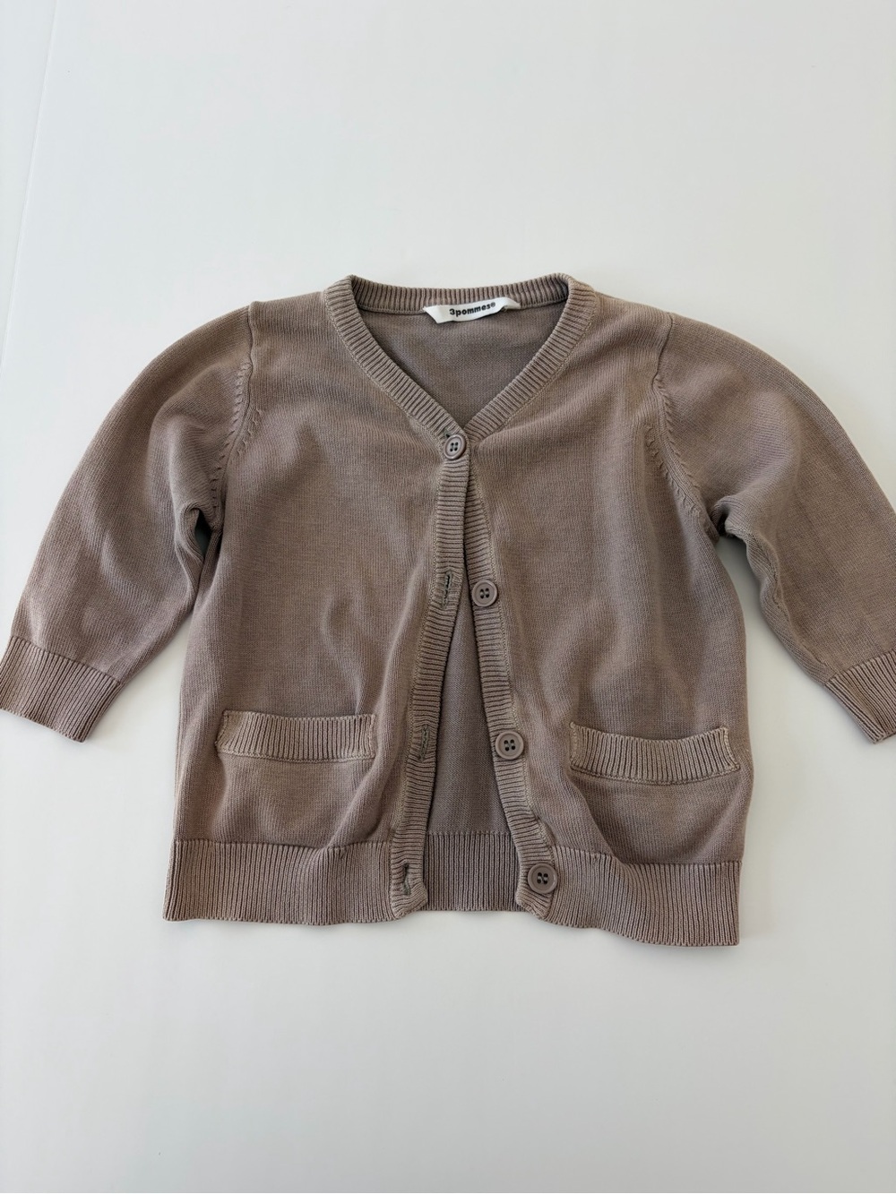 3pommes toddler knit cardigan